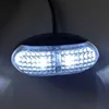 2st 4 LED Sida Marker Clearance Lamp Super Bright Piranha Lights 12V 24V Bilbil Trailer Ute Gul Röd Vit