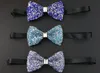 Hommes noeuds papillon cristal diamant noeud papillon 14 couleurs ajuster la boucle noeud papillon marié cravate cravate professionnelle pour cadeau de Noël