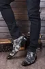 한국어 유형 패션 신발 남자 캐주얼 가죽 드레스 신발 회색 비즈니스 파티 드레스 신발 남자 지적 된 철 발가락, 큰 크기 38-46
