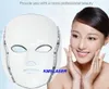 Venda quente PDT 7 Cor LED Facial Máscara Luz Photon Terapia Foton LED Pele Rejuvenescimento Beleza Facial Spa Máquina