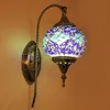 European-style Bohemian Mediterranean living room bedroom balcony bar bedside lamp mirror headlight mosaic wall lamp