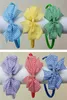 4style available girls school hair bow bobbles clips alice bands headband hair tie gingham plaid 20pcs3072649