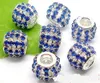 50 pcs/Lot mode creux argent plaqué mixte strass métal perles pour la fabrication de bijoux bricolage perles pour Bracelet en gros en vrac bas prix