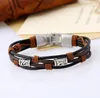 Brand new Alloy weaving on the deduction of ancient leather bracelet bracelet FB448 mix order 20 pieces a lot Slap & Snap Bracelets