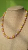 Novas jóias de pérolas finas 18 polegadas 8-9mm Akoya Natural rosa roxo pérolas de ouro Colar 14 K