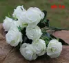 Atacado 11 bifurcate o buquê artificial de rosas Flores de casamento flor de seda arco guia de arranjo de flores A família decora weddin