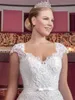 Kleider Vestido de noiva Aline Vintage Applikationen Spitze Hochzeitskleid Perlen Vestido de Casamento Chapel Zug Abiti da Sposa TrouwJurk
