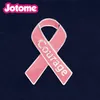 100 Stück 1 Zoll 100 Stück viel Hope Pink Ribbon Brustkrebs-Bewusstseins-Anstecknadel