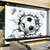 Großhandel - 3D-Fußball-Tapete, Sport-Hintergrund, Wandgemälde, Wohnzimmer, Sofa, Schlafzimmer, Fußball-TV-Hintergrund, benutzerdefinierte Wandbild-Tapete jeder Größe