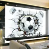 Atacado- 3D de papel de parede de futebol esporte de fundo mural sala de estar sofá bedroom tv cenário personalizado qualquer tamanho de parede de parede papel de parede