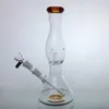 10 '' Cam beher bong su bongs boru mavi su boruları beher su borusu alevli ağızlık bilimsel beher taban bong