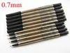 10pcs metal Parker Blue Black Good Quality 0.7mm Rollerball Pen Refills