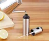 Stainless Steel Olive Pump Spraying Oil Bottle Sprayer Can Cookware Kitchen Cooking Tools