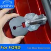 4PCS / Parts ABS-dörrlås Skyddsskydd för Ford Focus Mondeo Kuga Edge Fiesta Everest Ecosport 2004-2018 Car-styling Qcbxyyxh