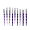 purple makeup brushes