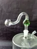 Cuiseur en verre coeur de pêche, conduites d'eau bongs en verre hooakahs deux fonctions pour les plates-formes pétrolières bongs en verre