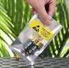 Sac d'emballage en plastique ESD ouvert 6x11cm, antistatique pour téléphone, câble flexible, batterie, pochette d'emballage en plastique, étiquette jaune