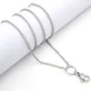 Whole-Panpan 32 inches Stainless steel rolo chain floating locket chains necklace chain1289t