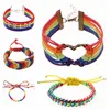 Großhandel-2016 Pulsera Gay Pride mehrfarbige „PRIDE“-Lederarmbänder Hot COLOR Schmuck Lesbenarmbänder für Männer und Frauenhalsbänder