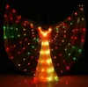 Светодиодные плащ полноцветные бусины пользовательские танец светодиодные бабочка танец крылья новый