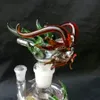 Rodada prato hookah água dragão, Atacado vidro Bongs, as tubulações de óleo Burner água de vidro, cachimbos Acessórios