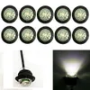 100 3 / 4in Round LED Clearence Light Anteriore Posteriore Indicatore Indicatore luminoso per camion Car Bus Trailer Van Caravan Boat, fanale posteriore Stop del freno