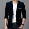 Mens Fashion Blazer British's Style Casual Slim Fit Suit Jacket Male Blazers Men Coat Terno Masculino Plus Size