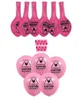 Vorsicht, Junggesellinnenabschied, bedruckte rosa Luftballons, Dekorationszubehör, Brautparty, Bachelorette, Junggesellinnenabschied, Karneval, lustiger Kostüm-Latexballon