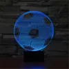 Calcio Creativo 3D Acrilico Visual Home Touch Lampada da tavolo Colorata che cambia Art Decor USB LED Lampada da notte da scrivania per bambini TD20