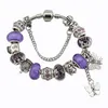 Charm Bracelet 925 Silver Bracelets For Women Royal Crown Beads butterfly and owl and flower charms Diy Jewelry christmas gift