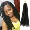 Faux locs جديلة الكروشيه syntheitc الشعر التمديد الرهبة الضفائر مستقيم دروبشيبينغ الأزياء 14،18 بوصة fauxlocks تجديل الشعر