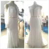 New Trends Long Sleeves Mermaid Wedding Dresses with Gold Belt Illusion Back Lace Wedding Gowns Sweep Train Sexy Bridal Dress 2017