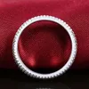 New Real 925 Sterling Silver Band Ring for Women Silver Wedding Engagement Jewelry Ring Band N563087