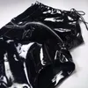 Atacado- 2017 Men's Black Sexy Sexy Latex PVC Shorts Homens Patent Leather Micro Mini Shorts Pole Dance Hip-Hop Cordão HotPants