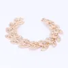 Jewelry Sets For Women Fine Crystal Necklace Set African Beads Earrings Bracelet Ring Gold Color Wedding Dress Accessories