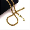 6-9mm Gold Plated Metal Braid Chain 29 5 Inch For Men Women Stunning Fashion Cool Jewelry263W