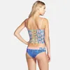 Badkläder sexig brasiliansk bikini 3D -tryckning badkläder kvinnor bikini set korsbandage strand baddräkt låg midja push baddräkt