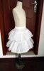 Das meninas Petticoa anáguas anáguas de casamento dama de honra acessórios Crinolina Branco 1-Hoop 2-Layer Flower Girl Dress Kid Underskirt