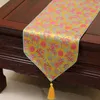 Chinese etnische Dragon Tafel Runner Luxe Hoge Kwaliteit Zijde Brocade Koffietafel Doek Eettafel Matten Bescherming Pads Placemat 200x33cm