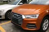 Högkvalitativ rostfritt stål 11st Car Front Grill Dekorationsremsa, Grill Trim, 4st FOT FOG LAMP TRIM FÖR AUDI Q3 2016-2017