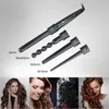 LCD Digital Display Unique Bead Curling Wand 4 in 1 Interchangeable Hair Curler Iron with Glove in set295N8212670