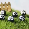 Cute black Briquettes elves fairy garden miniatures mini gnomes moss terrariums resin crafts figurines for garden decoration280J