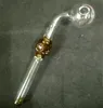 Astuce goutte à goutte coloré Stained Glass Oil Pipe brûleur avec différentes couleurs Balancer Pipes eau Tube fumeur