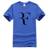 Baijoe Fashion Roger Federer RF Skriv ut T-tröja Män Kortärmad T-shirt Toppar Hip Hop T Shirt Homme Man Bomull Casual T Shirts