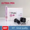 Bärbar 5 Speed ​​Control Dr Pen Derma Pen med 2st nålarpatron elektrisk mikronedel