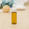 5ML Mini Amber Glass Essential Oil Dropper Bottles Refillable Empty Eye Dropper Perfume Cosmetic Liquid Lotion Sample Storage Container