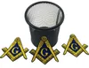 Masonic Logo Patch مطرزة على الحديد على الملابس Mason Lodge Emblem Mason G Square Compass Patch خياطة على أي Garment230U