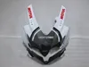 100% passform för Suzuki -injektionsmjutna mässor GSXR600 08 09 10 VIT BLACK FAIRING KIT GSXR750 2008 2009 2010 OI14