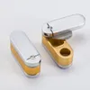 Metro Pipe Brass Portable Stash Fisherman Friend Monkey Metal Pipes Herb Smoke Tool Pocket Hand Smoking Mini Cig 0314415144