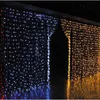 Kurtyny świetlne oświetlenie świąteczne 10*8m 10*5m 10*3m 8*4m 6*3m 3*3m światła led ozdoba świąteczna lampa Flash kolorowe wróżki dekoracje ślubne
